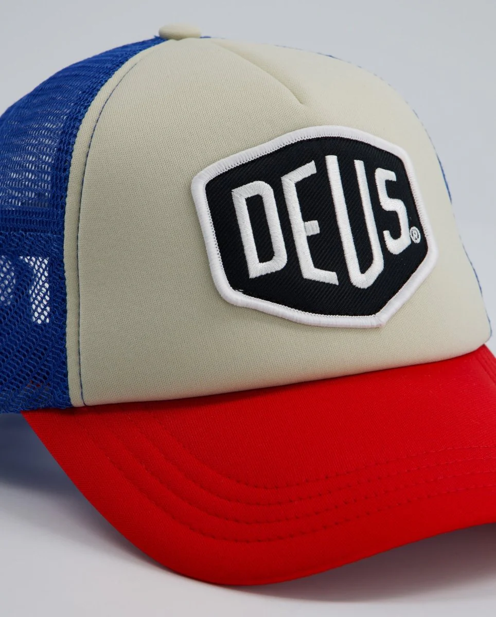 Gorra Deus Malden Trucker Azul y Blanco Unisex - Image 4