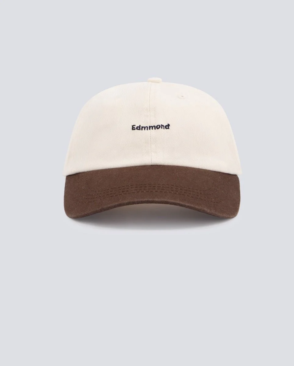 Gorra Edmmond Studios Logo Bicolor Crema Y Marrón Unisex