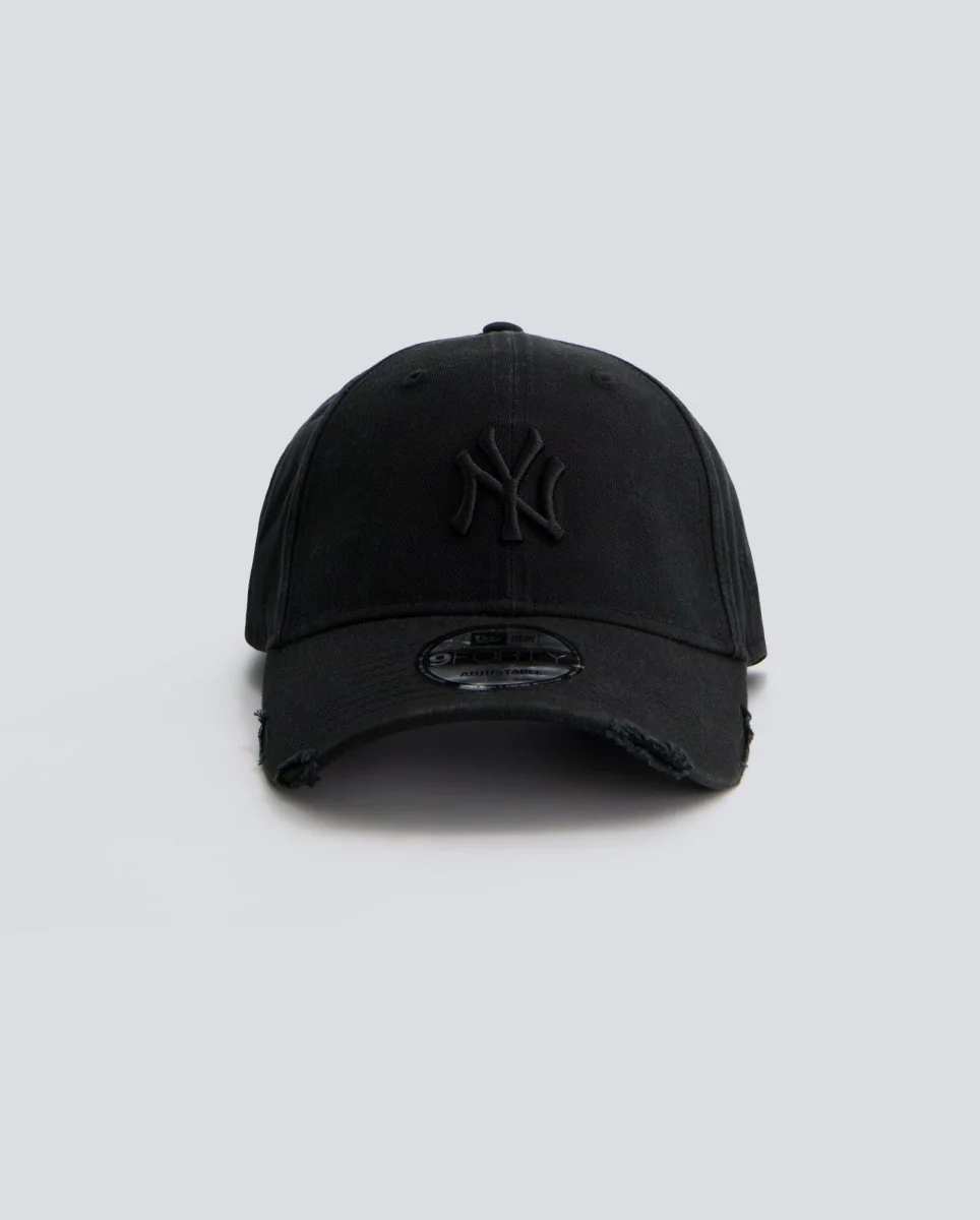 Gorra New Era Washed Distressed Yankees 9FORTY Negro Unisex
