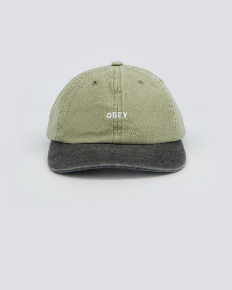 Gorra Obey Bicolor Bold 6 Panel Strapback Verde Unisex
