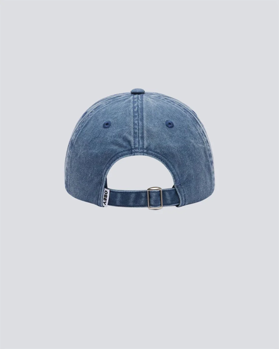 Gorra Obey Pigment Bold 6 Panel Strapback Azul Unisex - Image 2