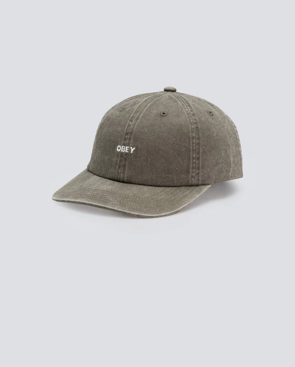 Gorra Obey Pigment Bold 6 Panel Strapback Verde Unisex