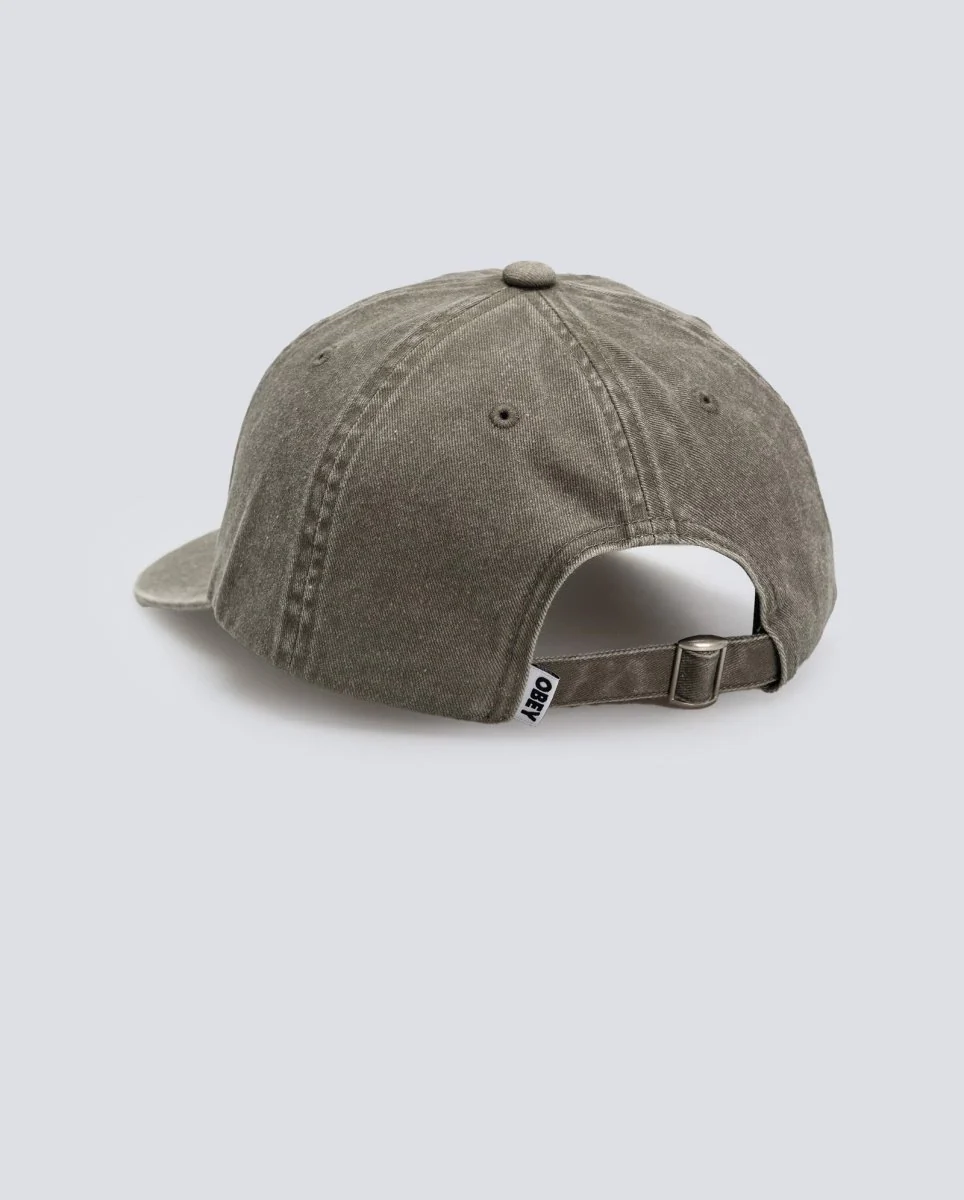 Gorra Obey Pigment Bold 6 Panel Strapback Verde Unisex - Image 3