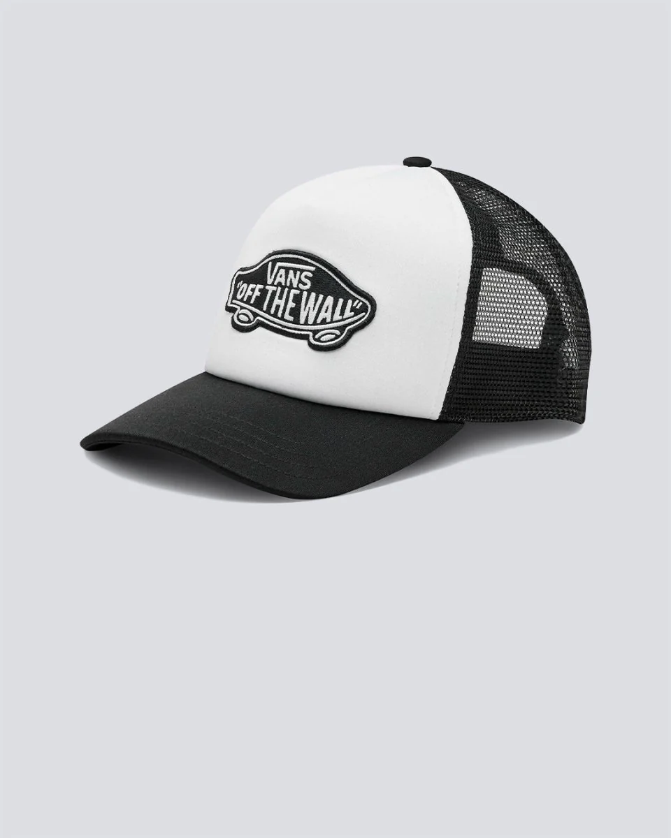 Gorra Vans Classic Patch Curved Bill Trucker Blanco Y Negro Unisex - Image 2