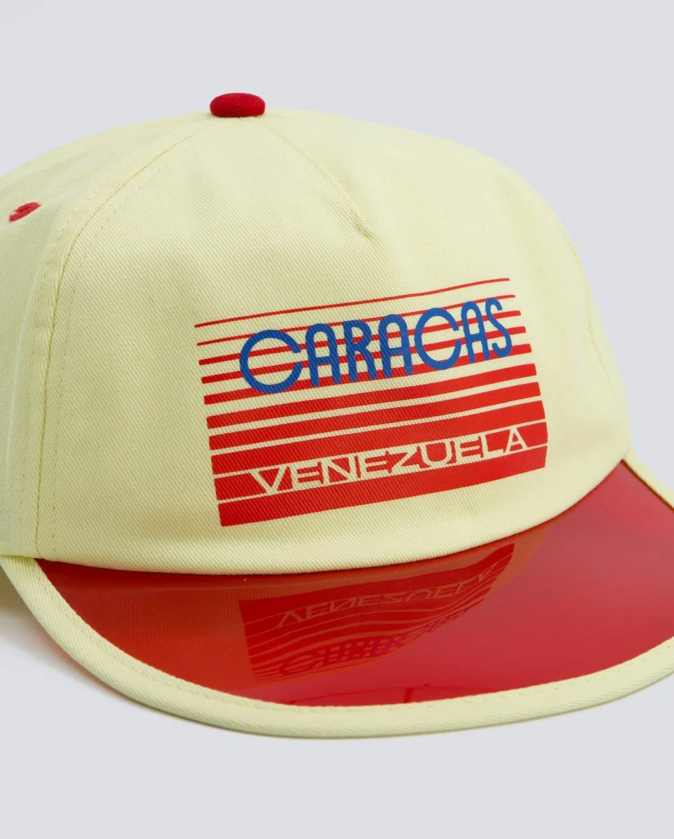 Gorra Visit Caps Caracas Amarillo y Rojo Unisex - Image 2