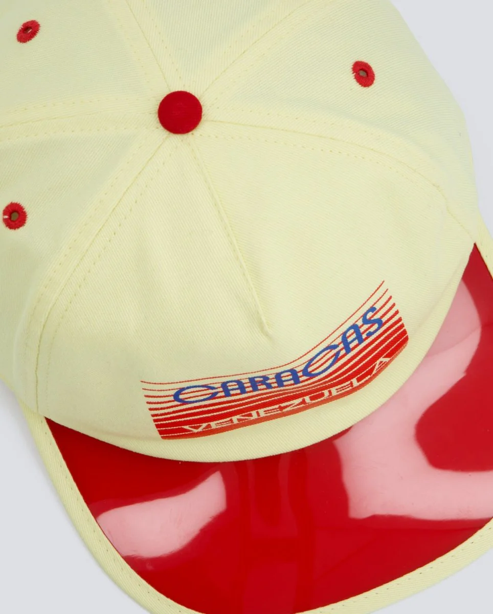 Gorra Visit Caps Caracas Amarillo y Rojo Unisex - Image 4