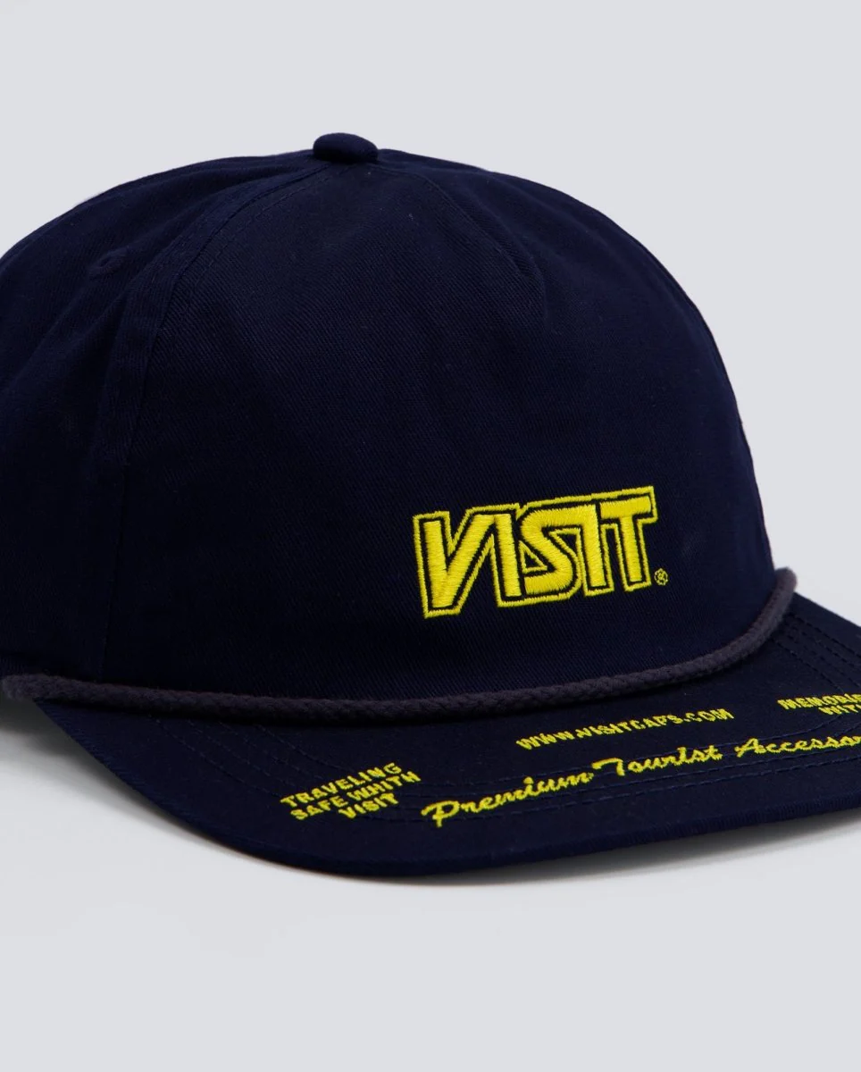 Gorra Visit Caps Visit Guide 01 Azul y Amarillo Unisex - Image 2