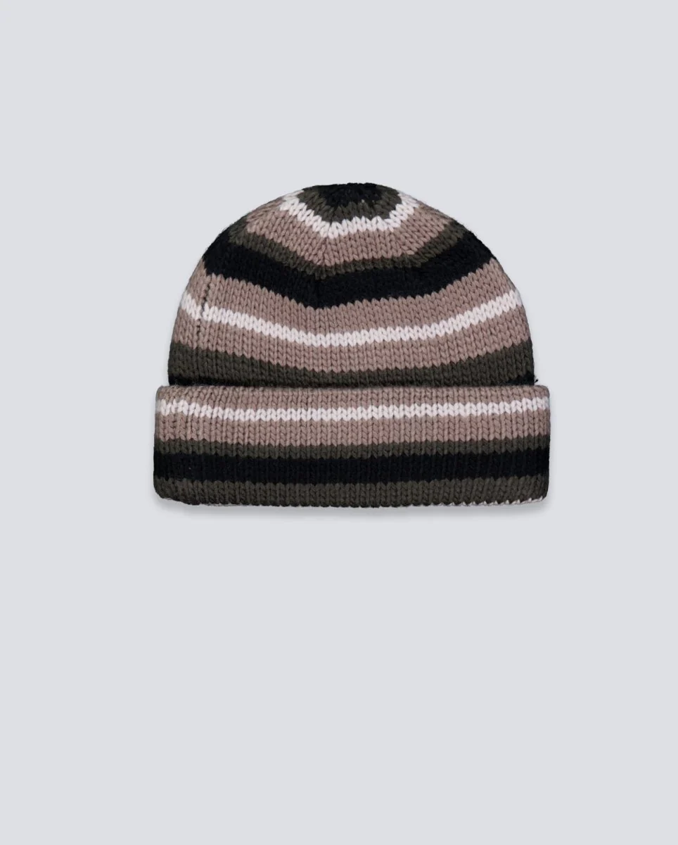Gorro Butter Goods Ombre Stripe Knit Negro y Gris Unisex - Image 3