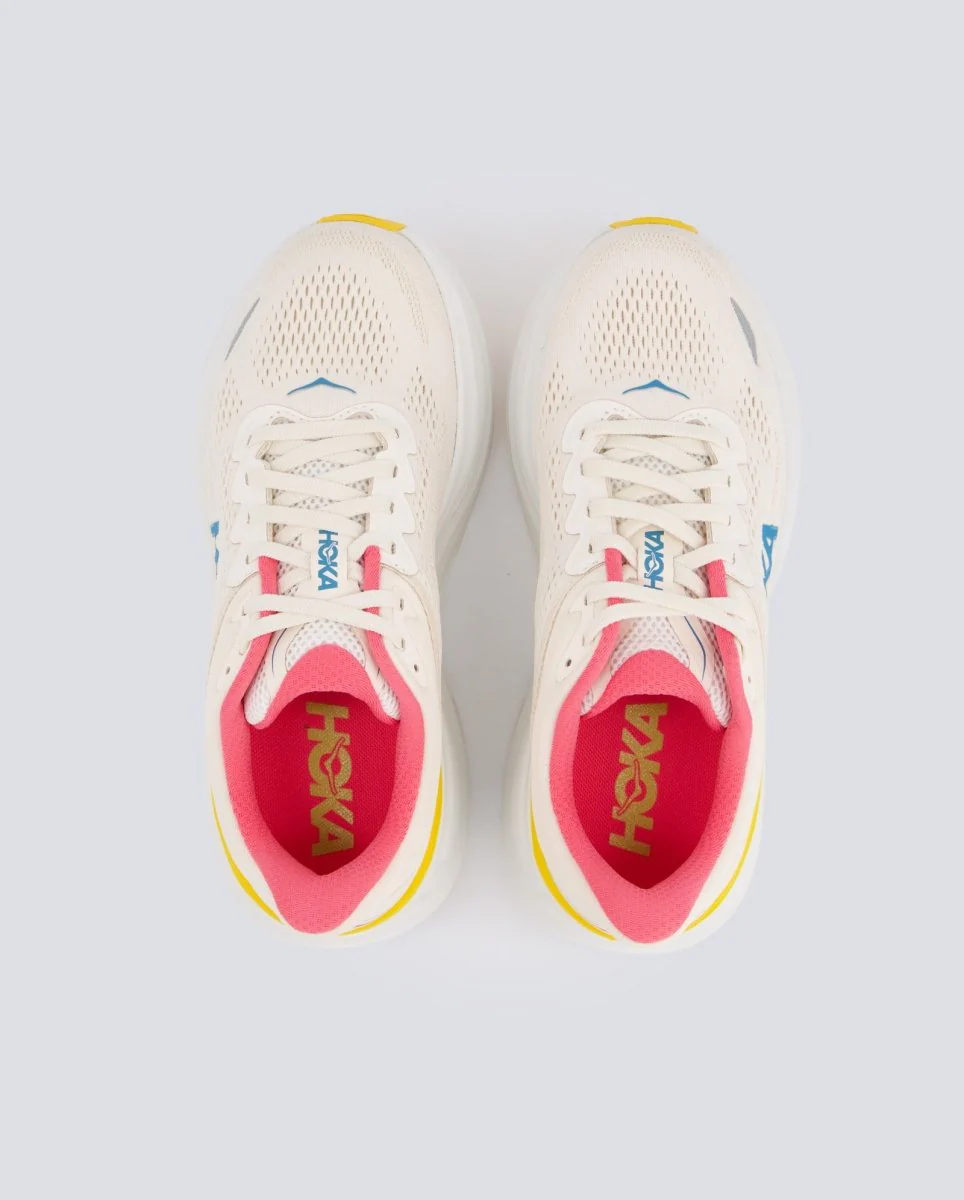 Hoka Bondi 9 Beige Y Amarillo Mujer - Image 3