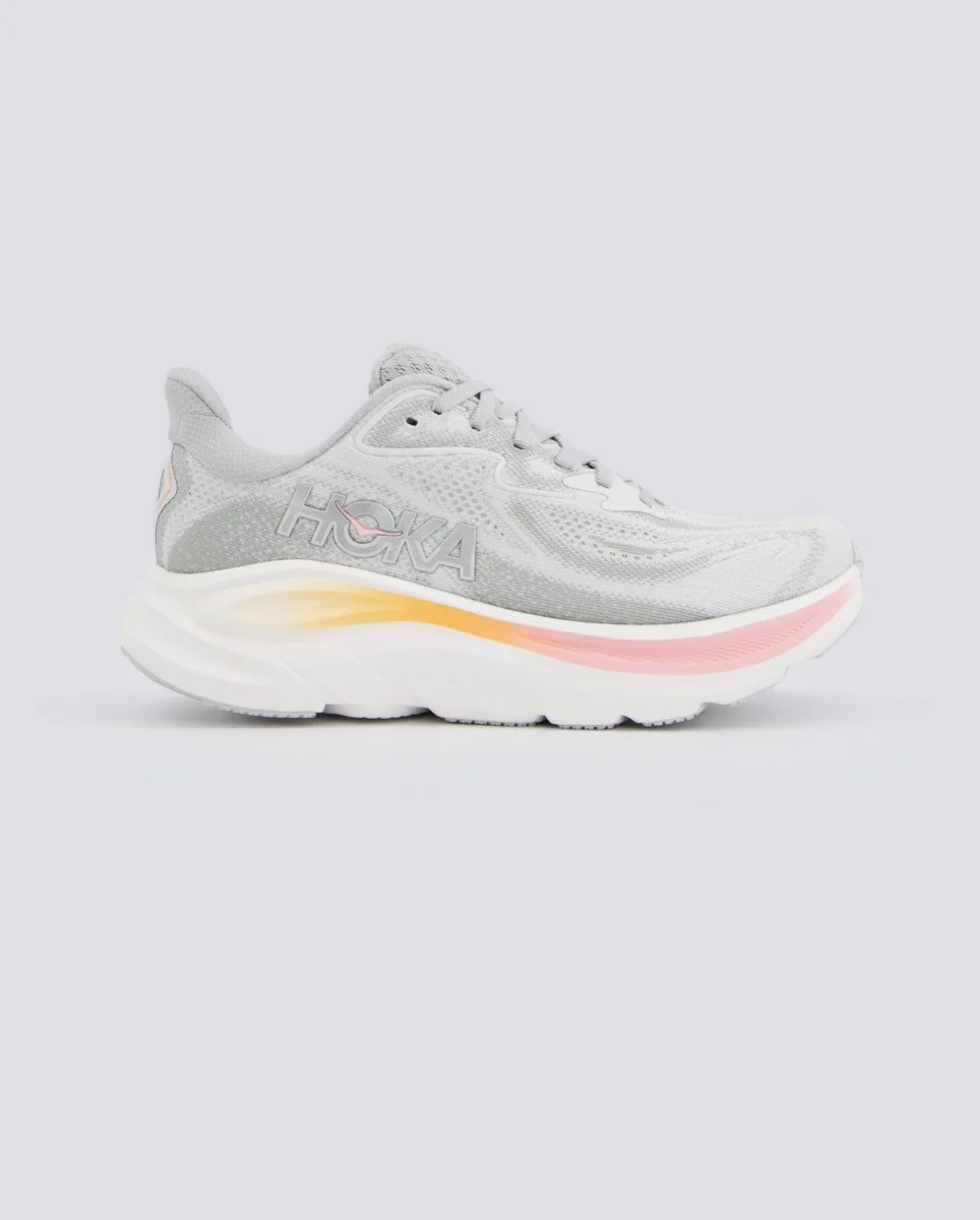 Hoka Clifton 10 Gris Y Rosa Mujer