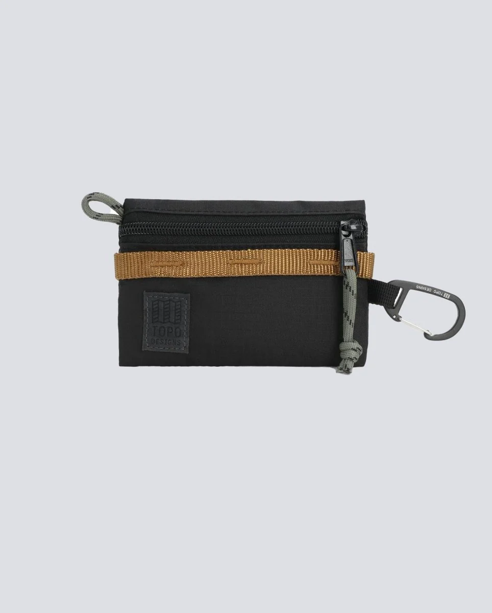 Monedero Topo Designs Micro Mountain Negro Y Marrón Unisex