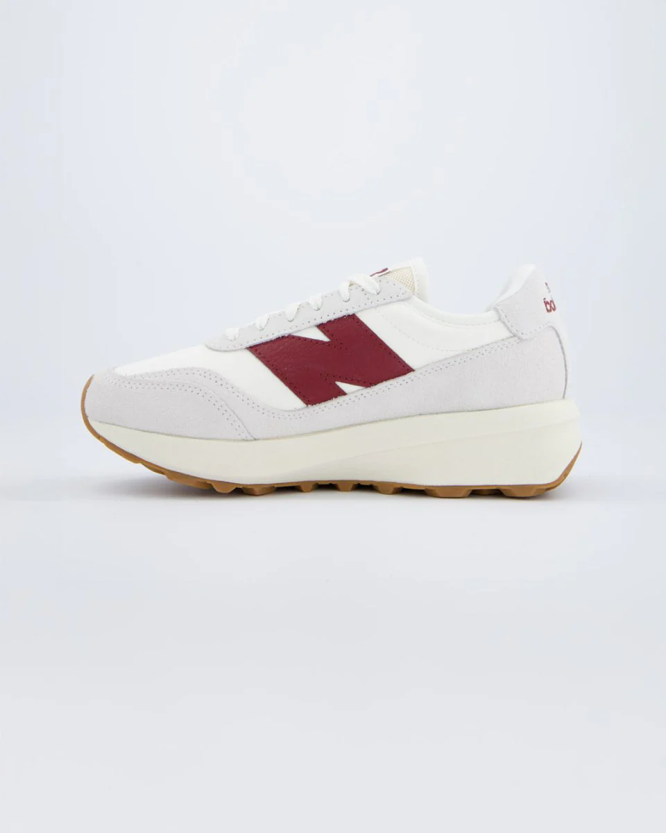 New Balance 370 Blanco Y Rojo Mujer - Image 3