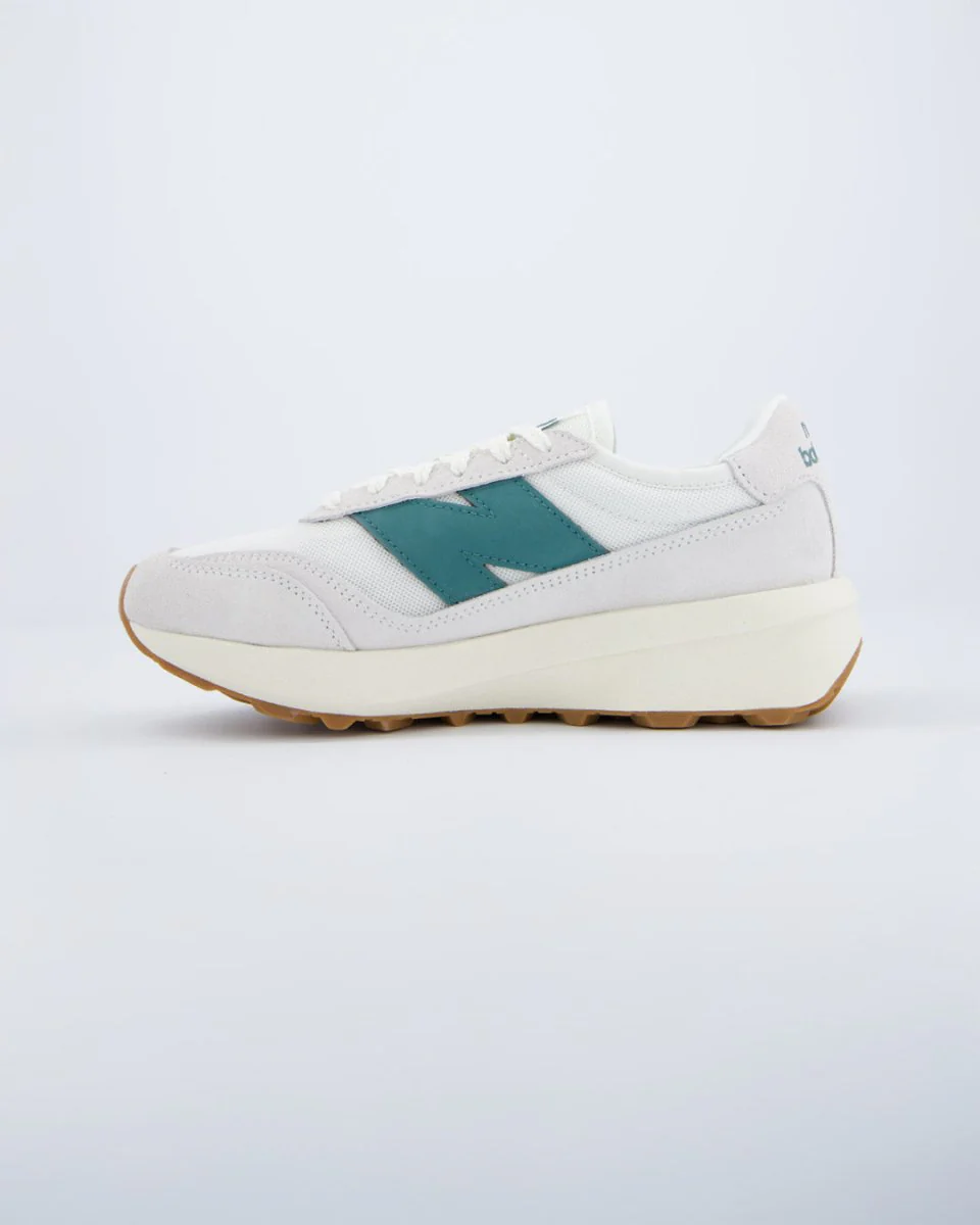 New Balance 370 Blanco Y Verde Mujer - Image 3