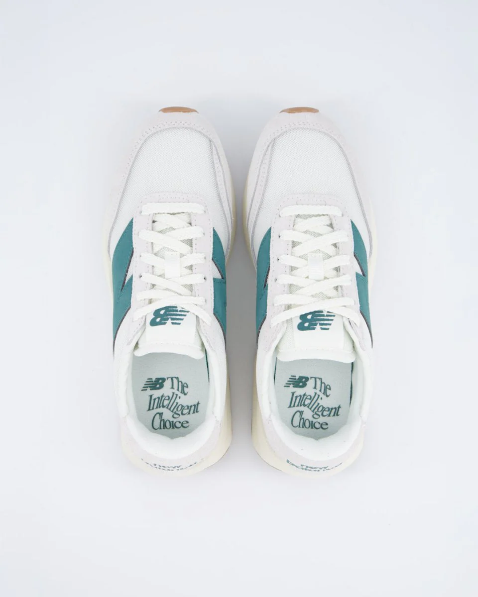 New Balance 370 Blanco Y Verde Mujer - Image 4