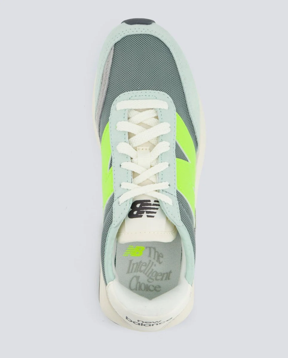 New Balance 370 Gris Y Amarillo Mujer - Image 5