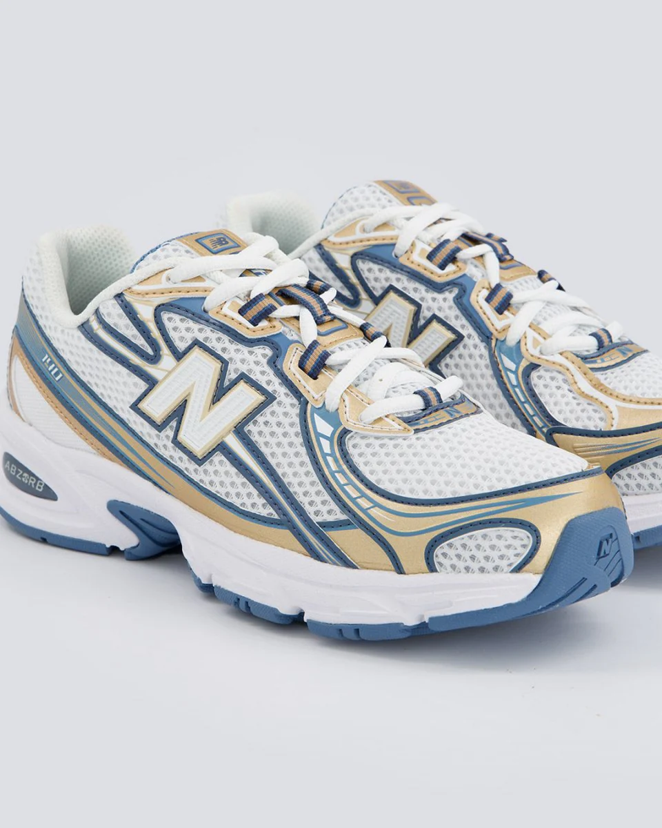 New Balance 740 Azul y Dorado Mujer - Image 2