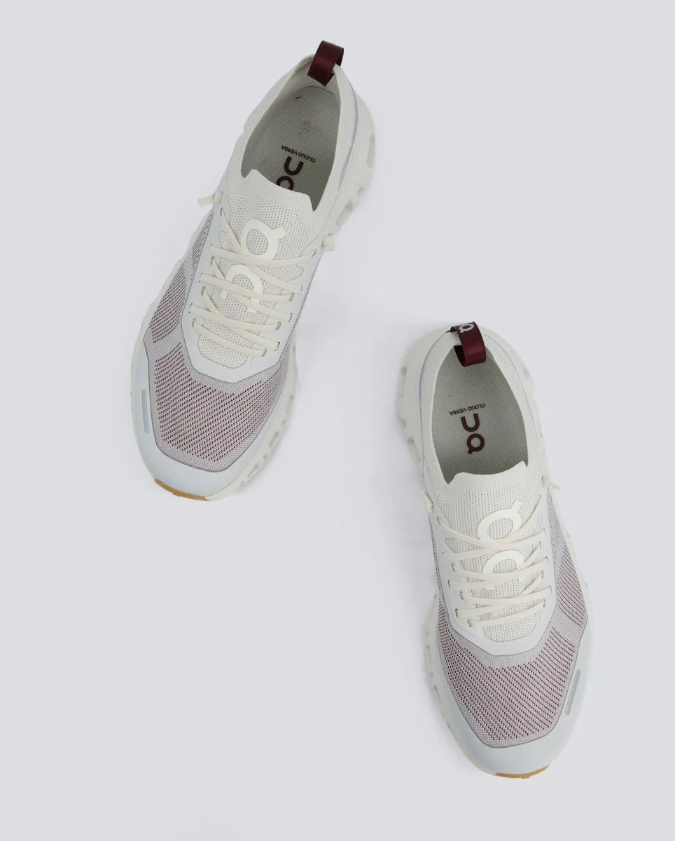 On Cloud 6 Versa W Blanco Y Granate Mujer - Image 2