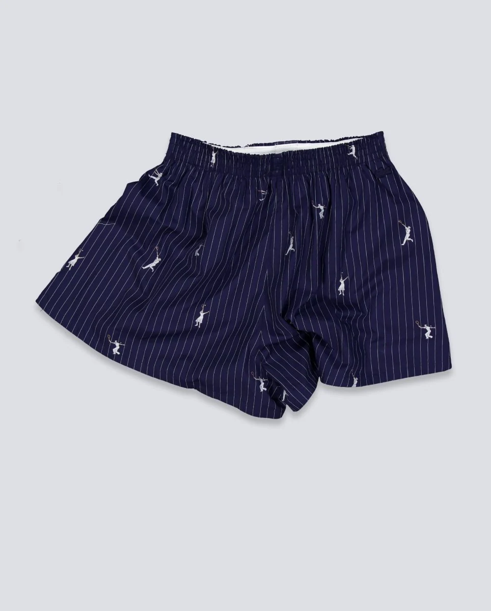 Pantalón Corto Lacoste Jacquard De Popelín Azul Mujer - Image 2