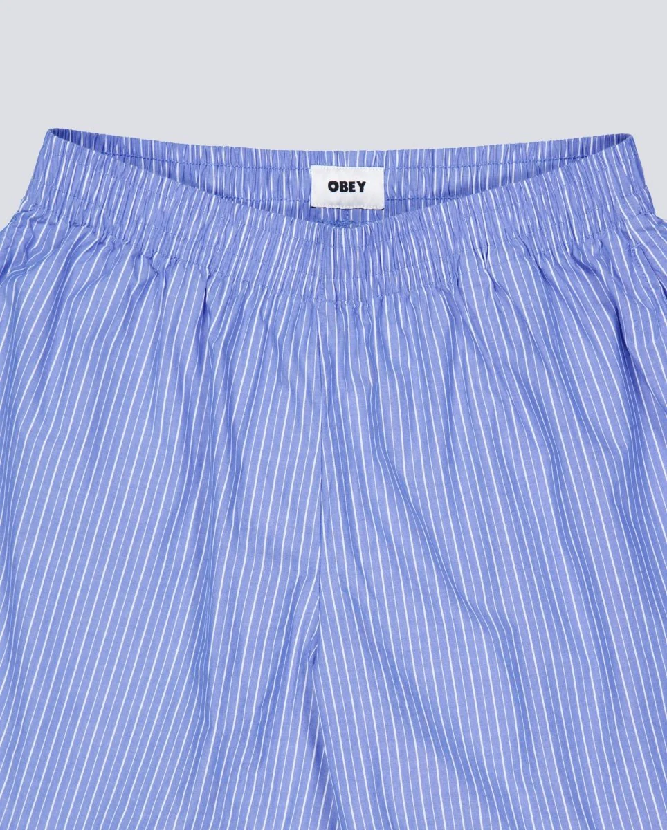 Pantalón Corto Obey Leisure Stripe Azul Mujer - Image 5
