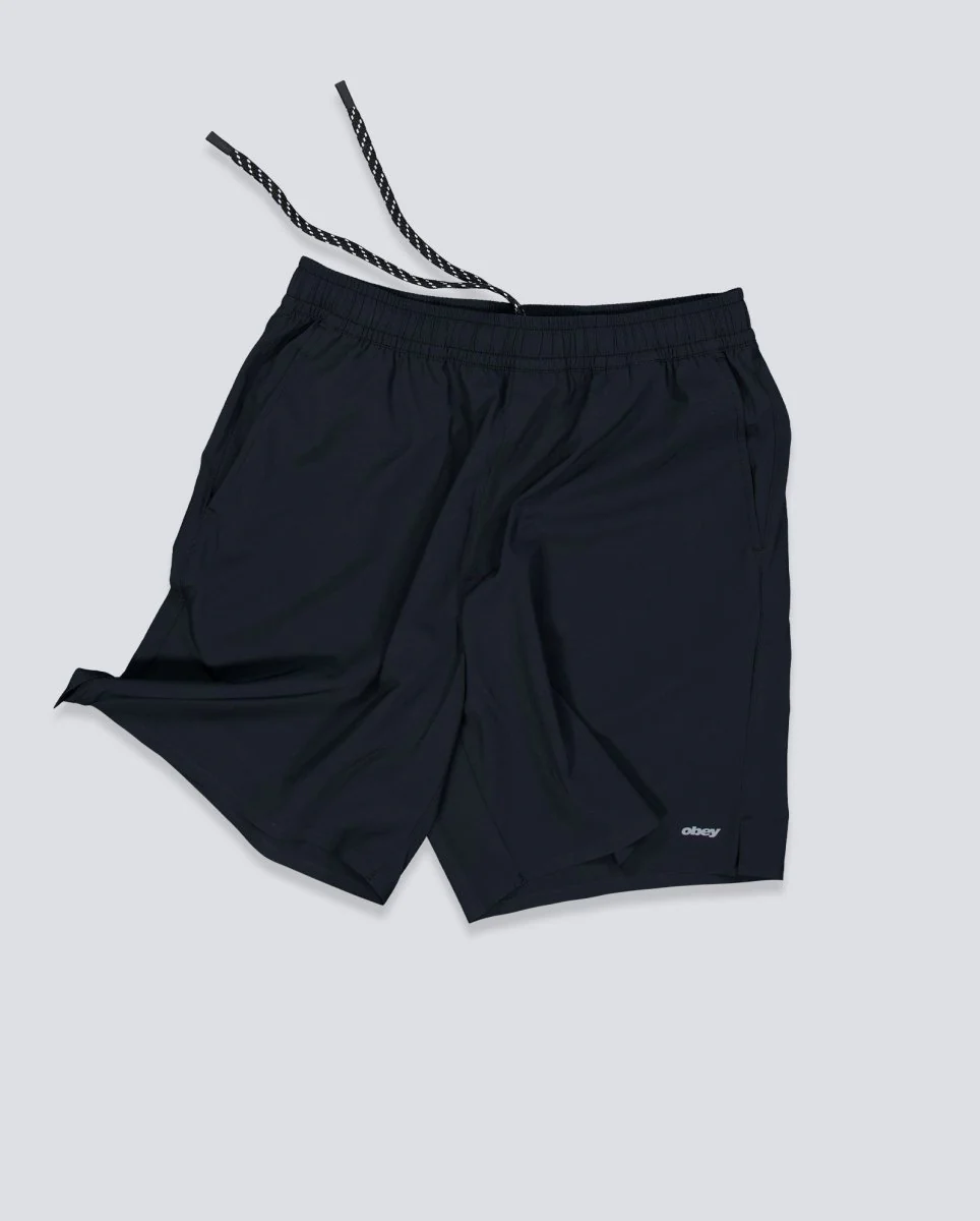 Pantalón Corto Obey Travel Negro Hombre - Image 2