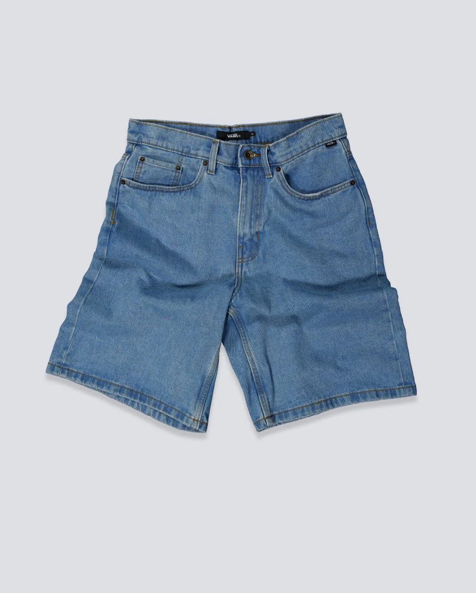 Pantalón Corto Vans Check-5 Baggy Denim Azul Unisex - Image 2