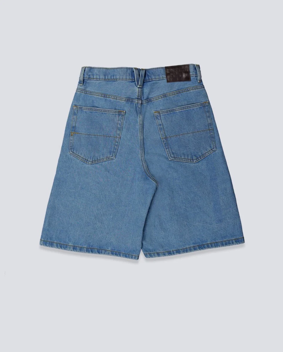 Pantalón Corto Vans Check-5 Baggy Denim Azul Unisex - Image 3