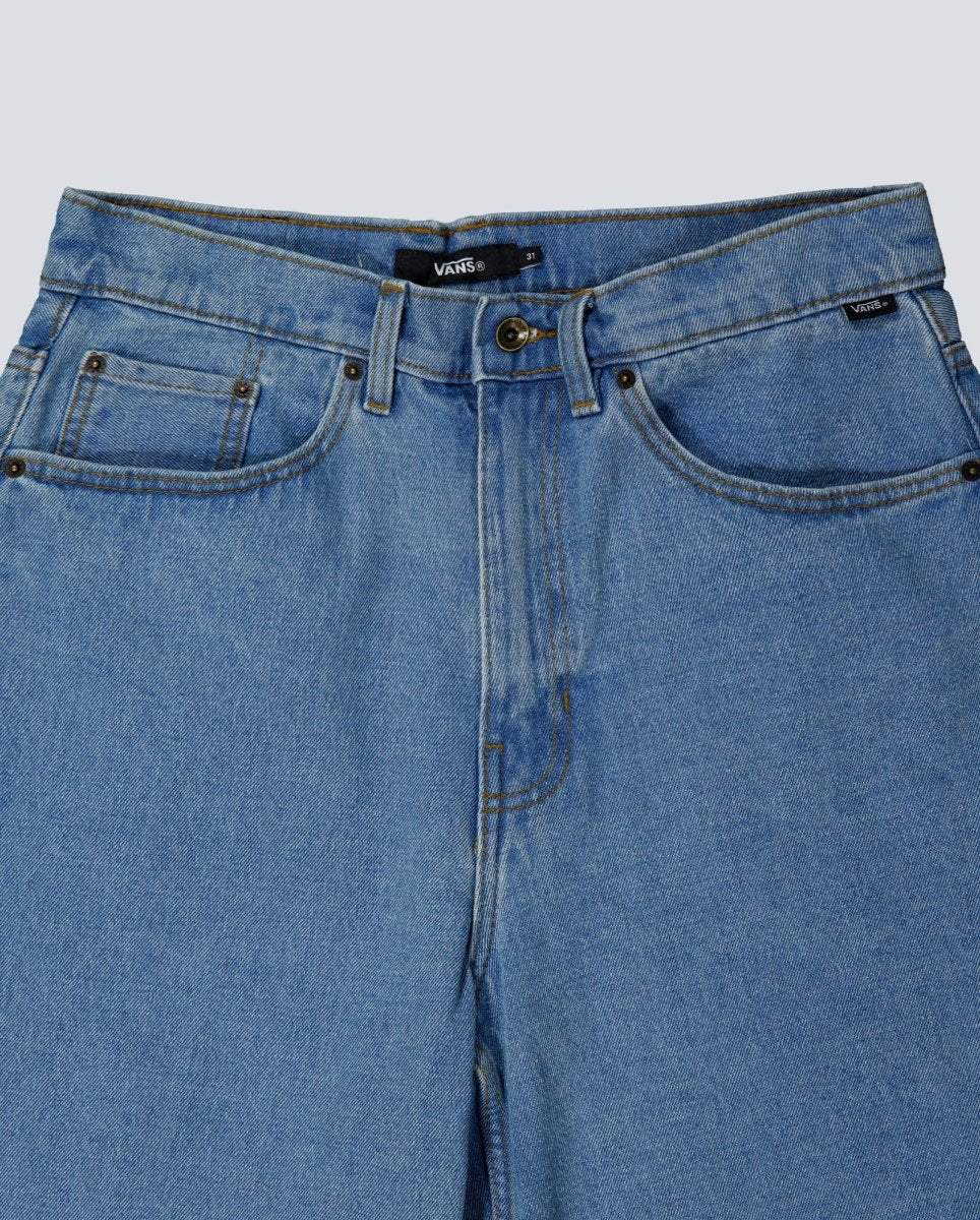 Pantalón Corto Vans Check-5 Baggy Denim Azul Unisex - Image 4