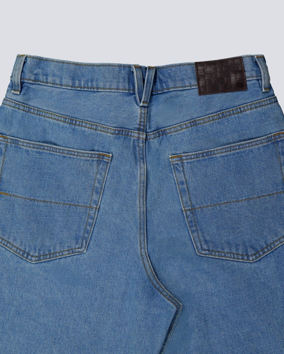 Pantalón Corto Vans Check-5 Baggy Denim Azul Unisex - Image 5