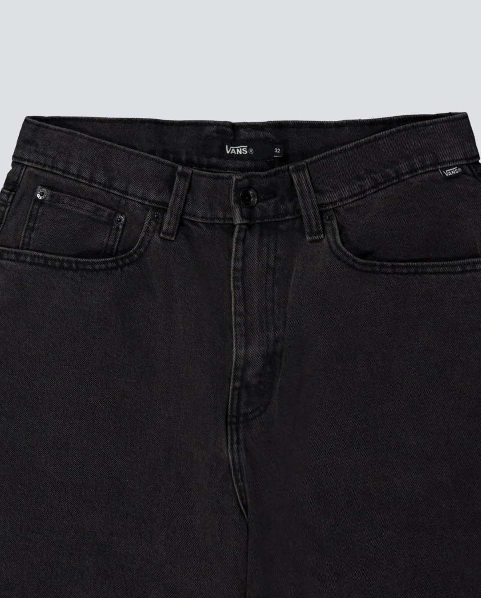 Pantalón Corto Vans Check-5 Baggy Negro Unisex - Image 4