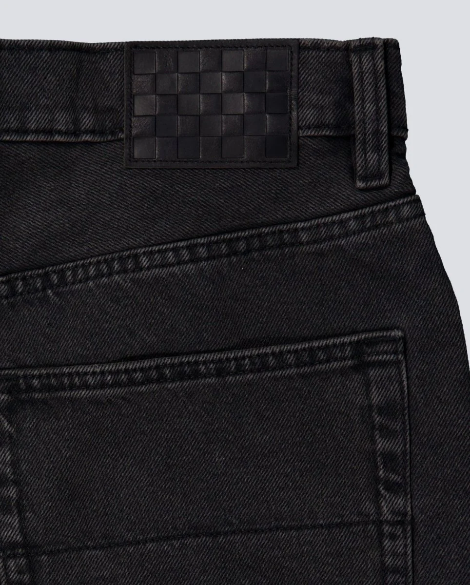 Pantalón Corto Vans Check-5 Baggy Negro Unisex - Image 6