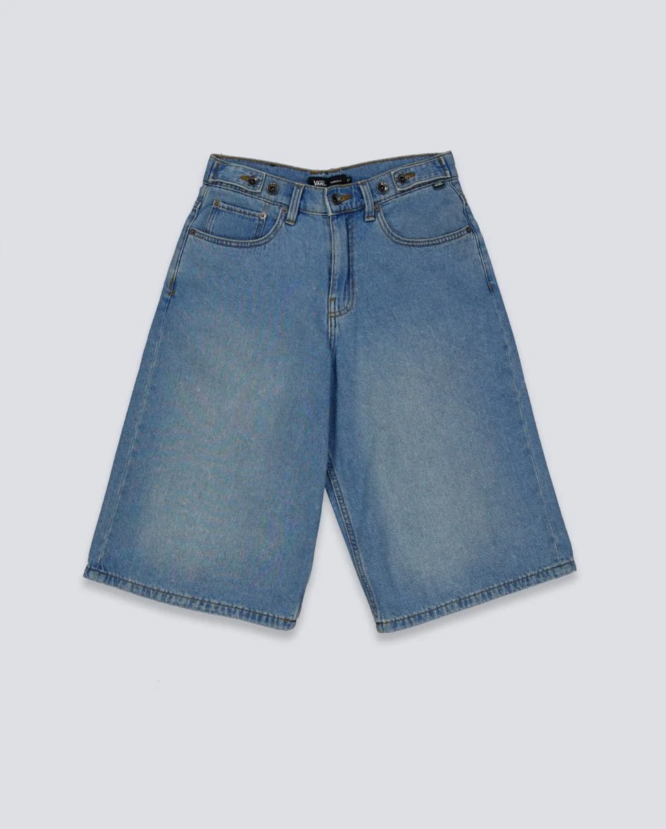 Pantalón Corto Vans Cinched Check Azul Mujer
