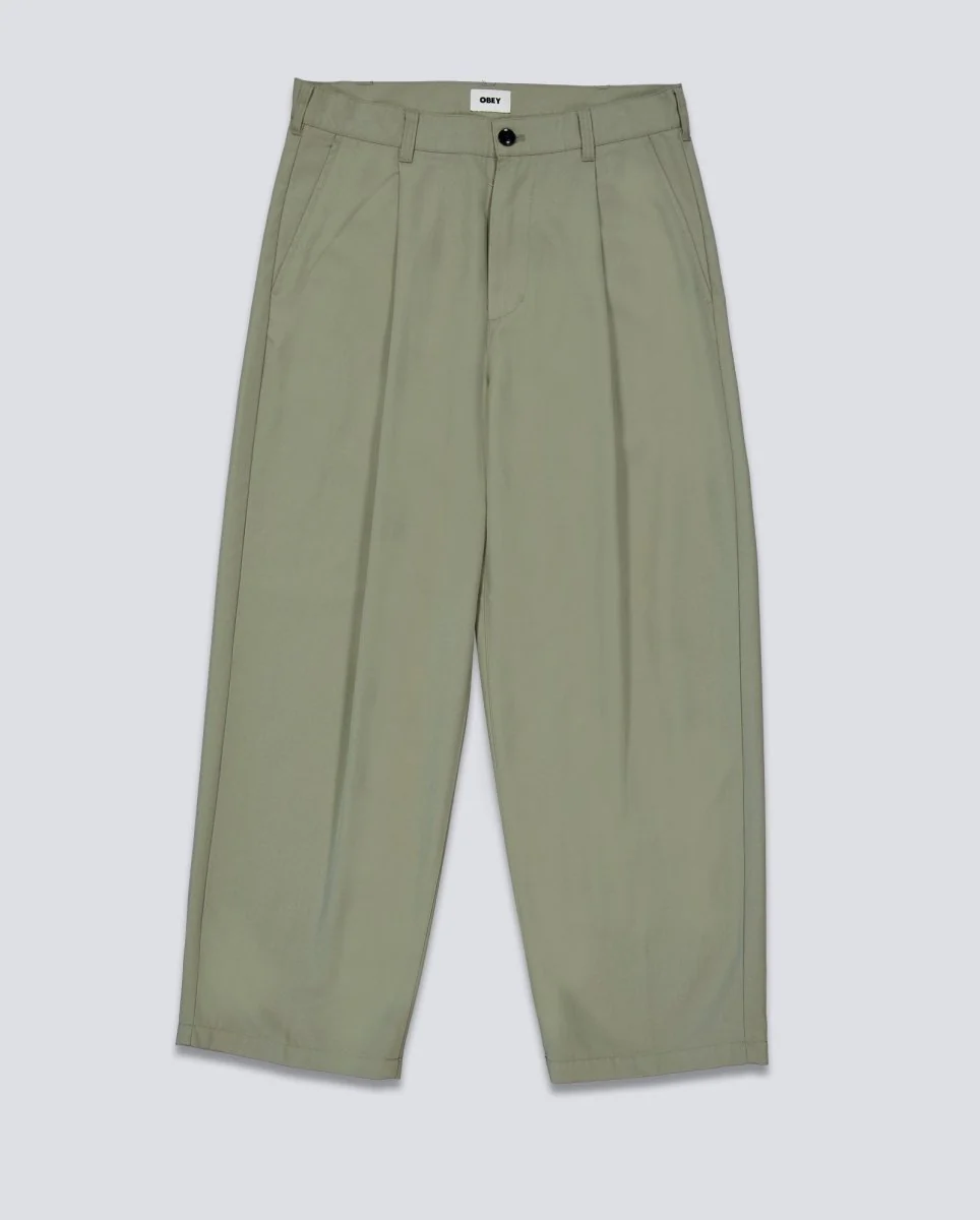 Pantalón Largo Plisado Obey Caqui Unisex - Image 3