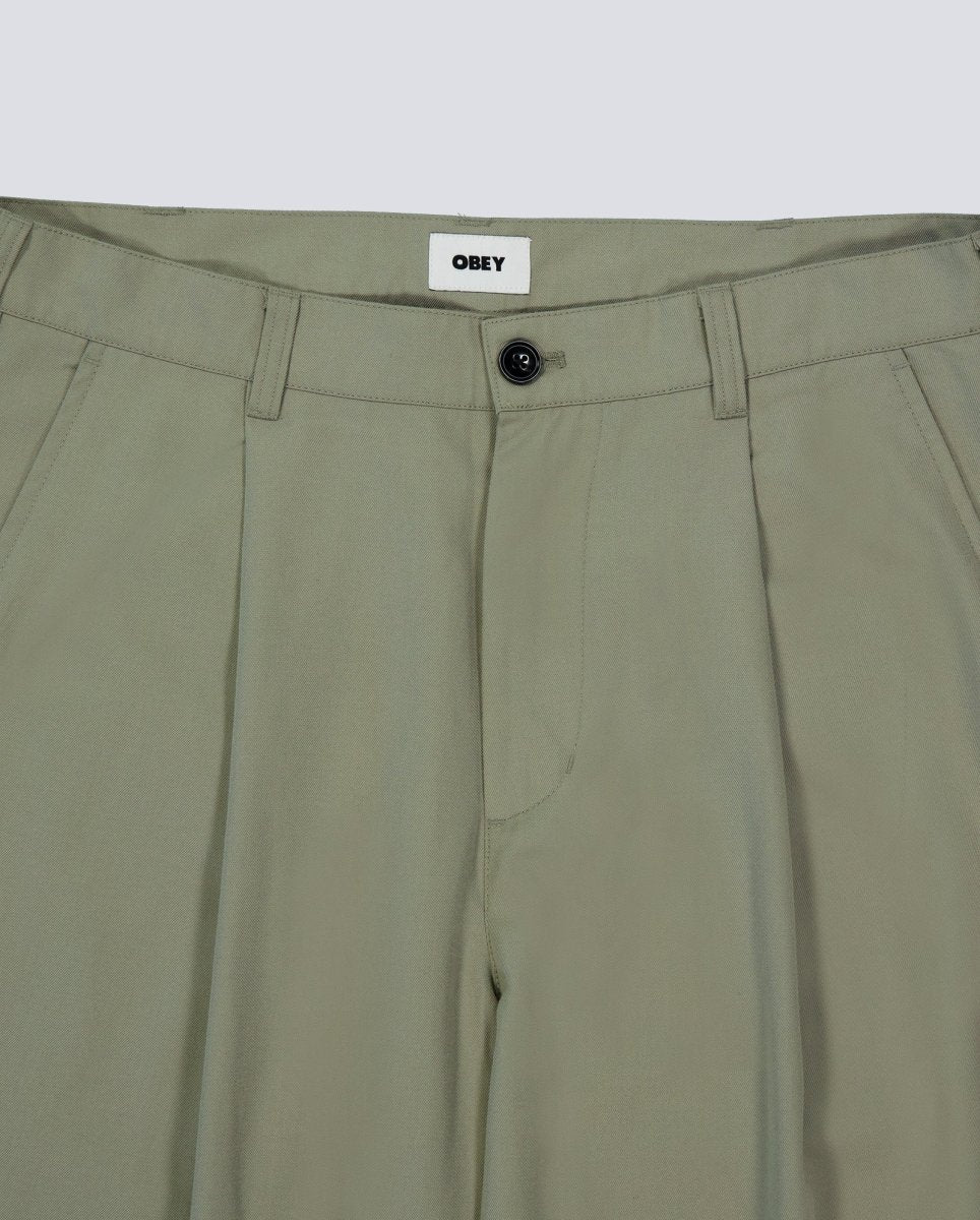 Pantalón Largo Plisado Obey Caqui Unisex - Image 4