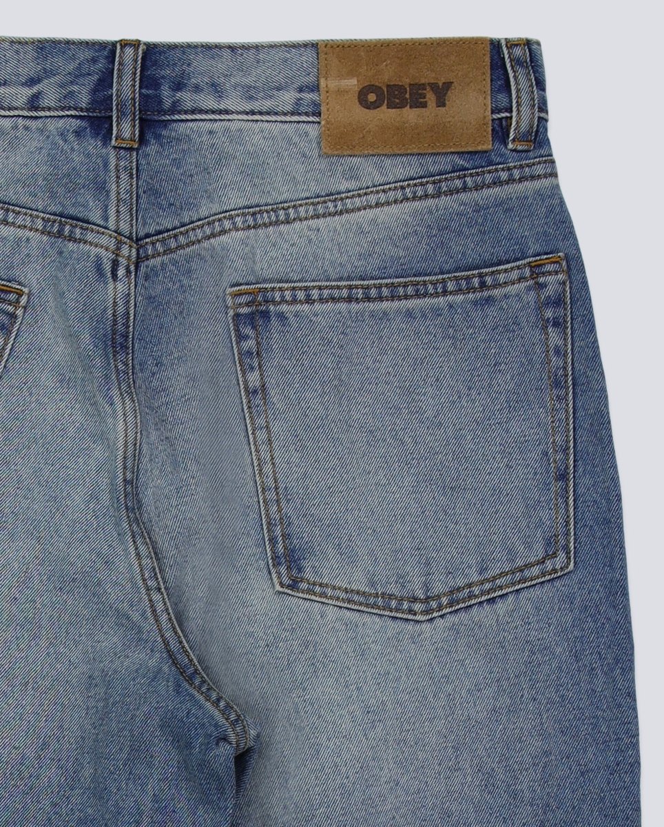 Pantalón Obey Class Baggy Vintage Denim Azul Hombre - Image 4