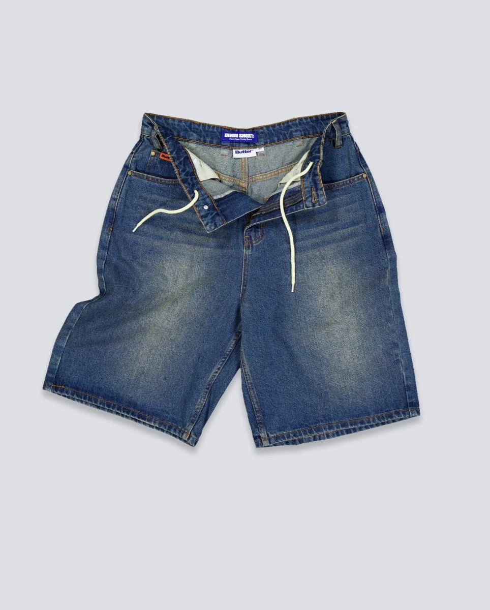 Pantalón Corto Butter Goods Baggy Denim Azul Unisex - Image 2