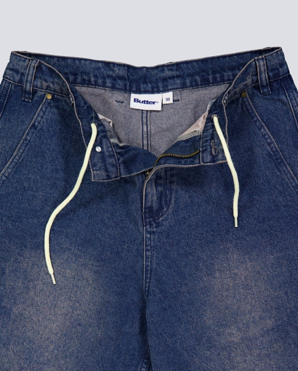Pantalones Cortos Butter Goods Denim Azul Unisex - Image 4