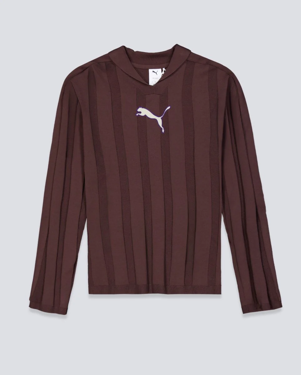 Polo Manga Larga Puma T7 Marrón Unisex