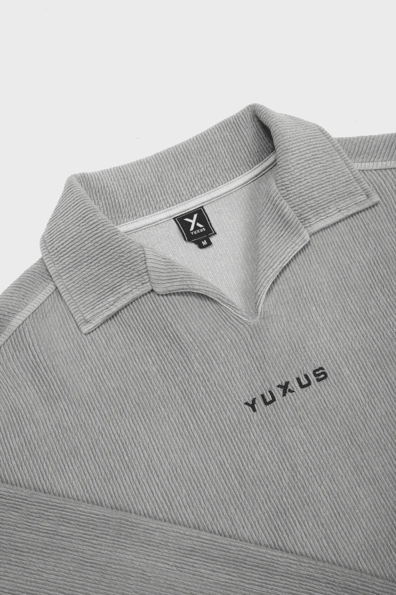 Polo Yuxus Coal Cronos Gris Unisex - Image 4