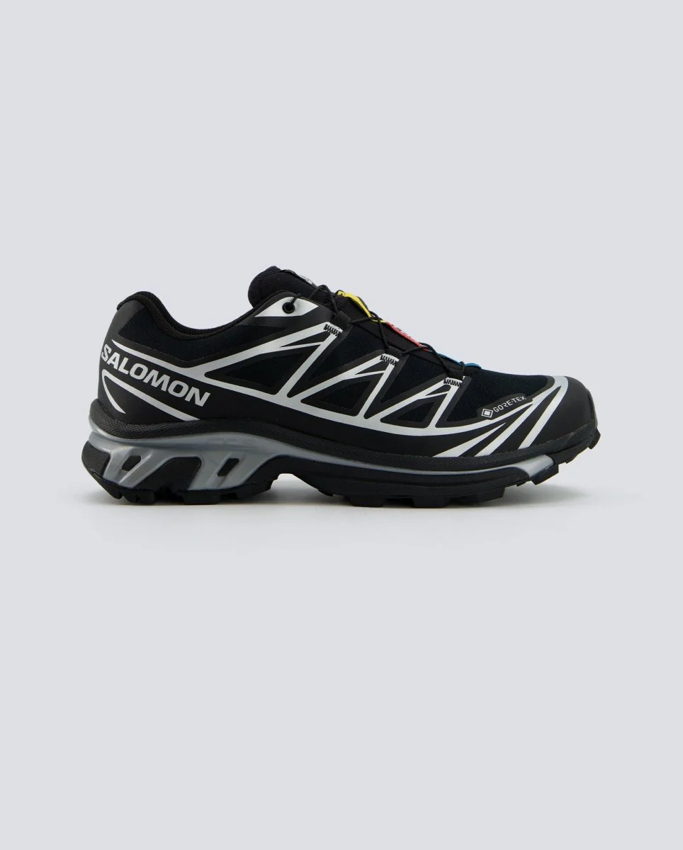 Salomon XT-6 Gore Tex Negro Y Plateado Mujer