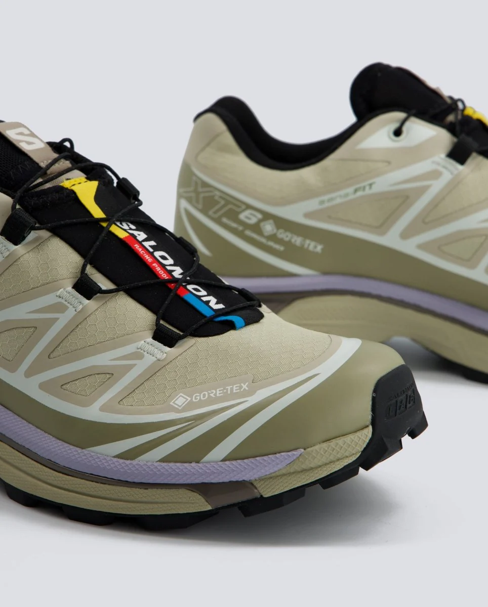 Salomon XT-6 GTX Verde Y Lila Mujer - Image 2