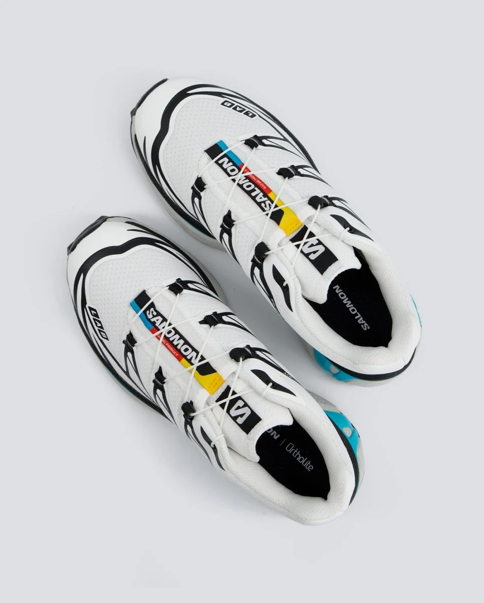 Salomon XT-6 Negro Blanco Azul Mujer - Image 5