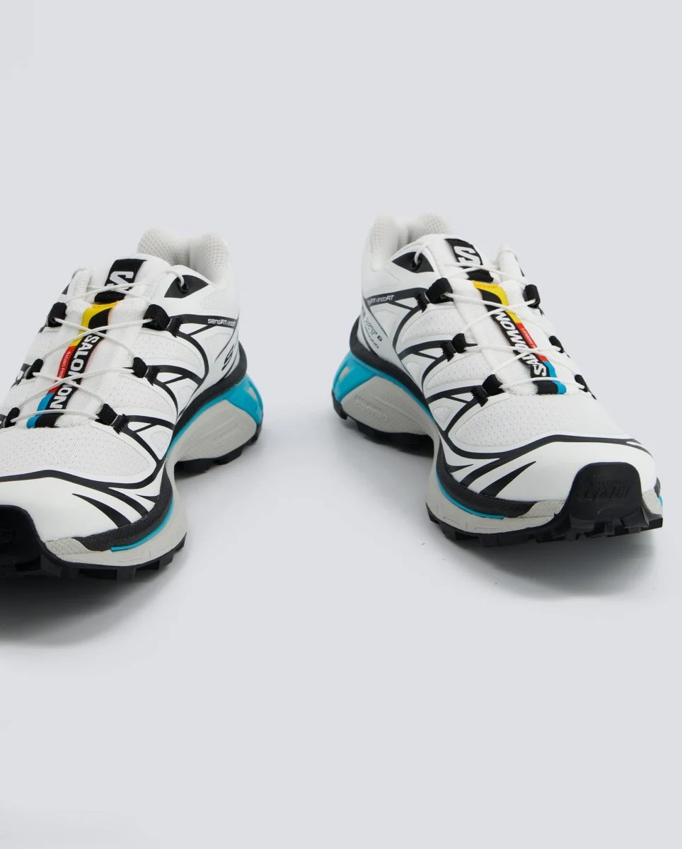 Salomon XT-6 Negro Blanco Azul Mujer - Image 6