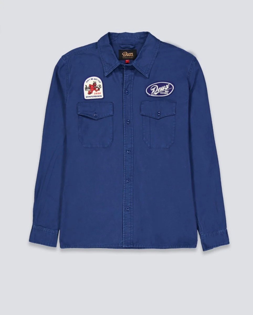 Sobre Camisa Deus Nomad Shirt Azul Unisex