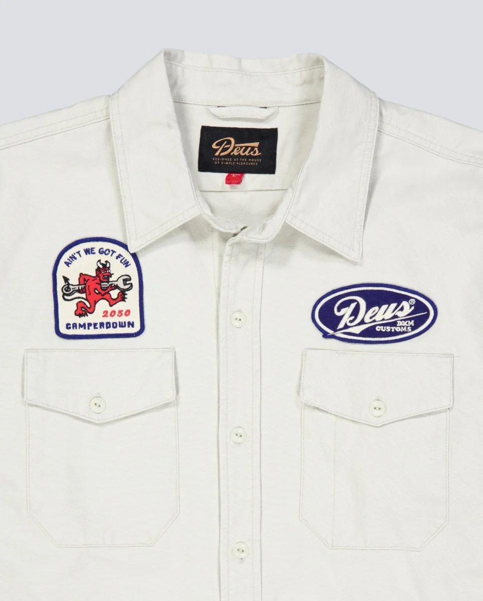 Sobre Camisa Deus Nomad Shirt Beige Unisex - Image 4