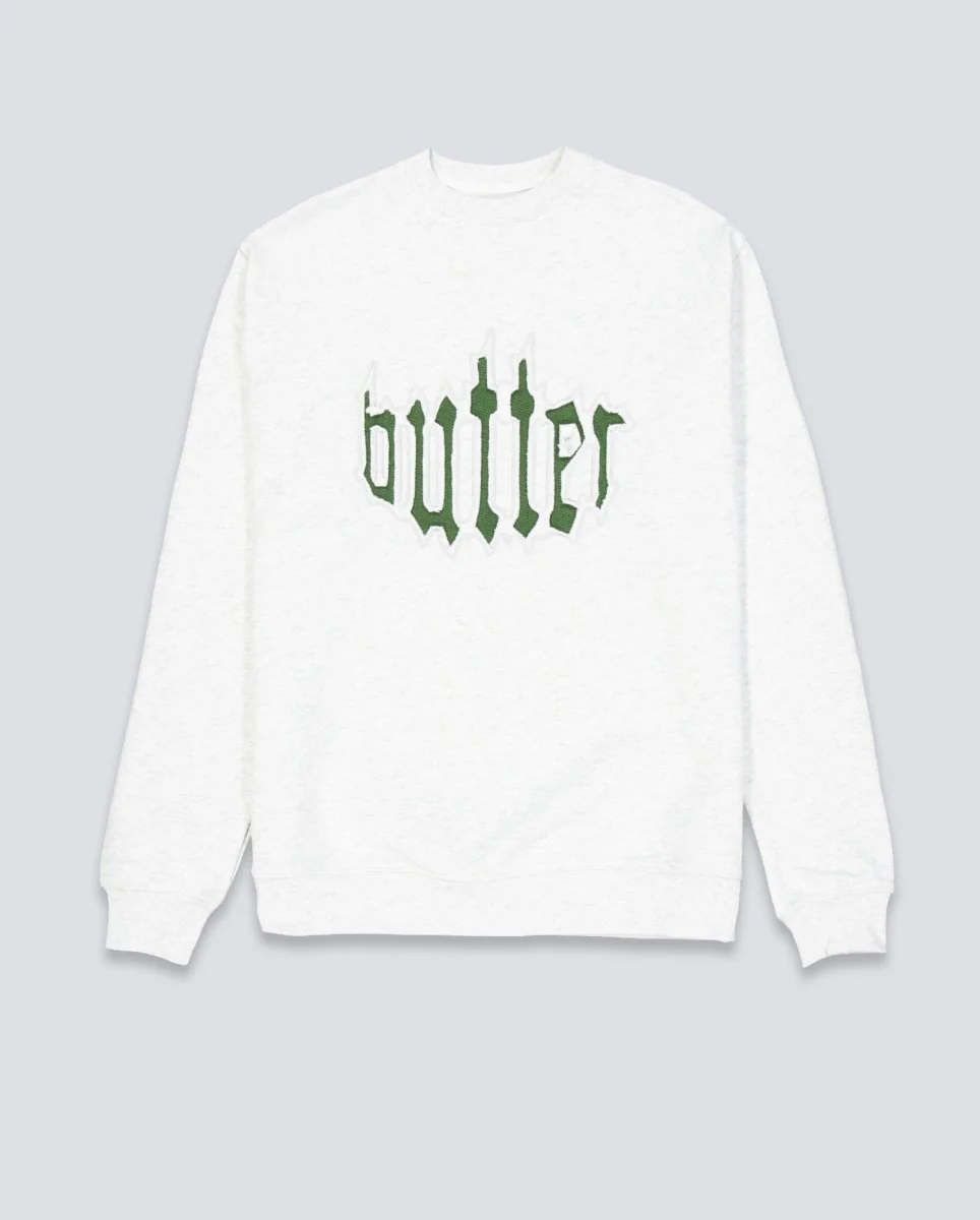 Sudadera Butter Goods Cut Out Applique Gris Unisex