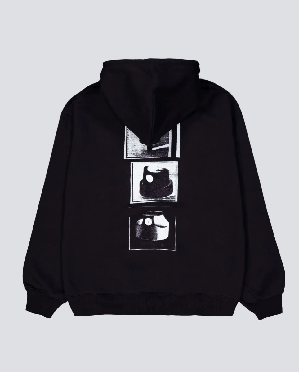Sudadera Carhartt WIP Hooded Caps Negro Unisex - Image 3