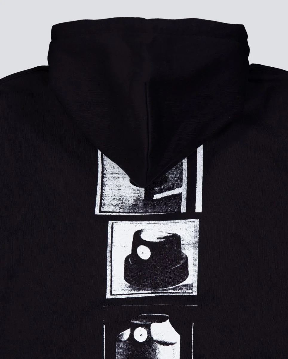 Sudadera Carhartt WIP Hooded Caps Negro Unisex - Image 6