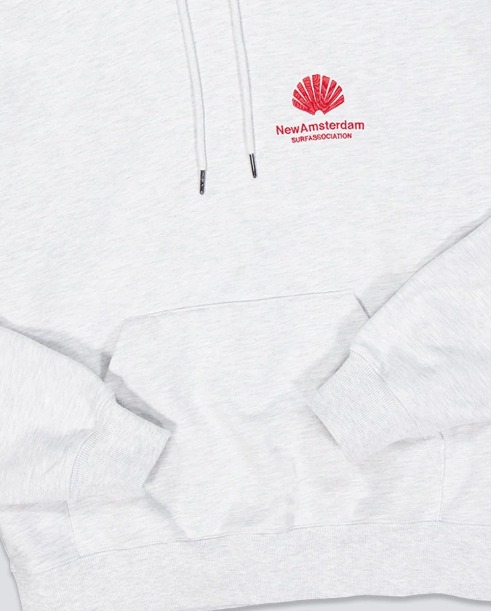 Sudadera New Amsterdam Surf Association Logo Gris Unisex - Image 2
