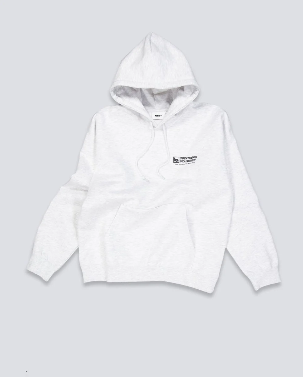Sudadera con Capucha Obey Design Industries Gris Unisex - Image 2