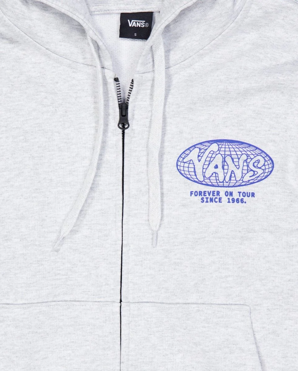 Sudadera con Capucha Vans World Tour Loose Gris Unisex - Image 4
